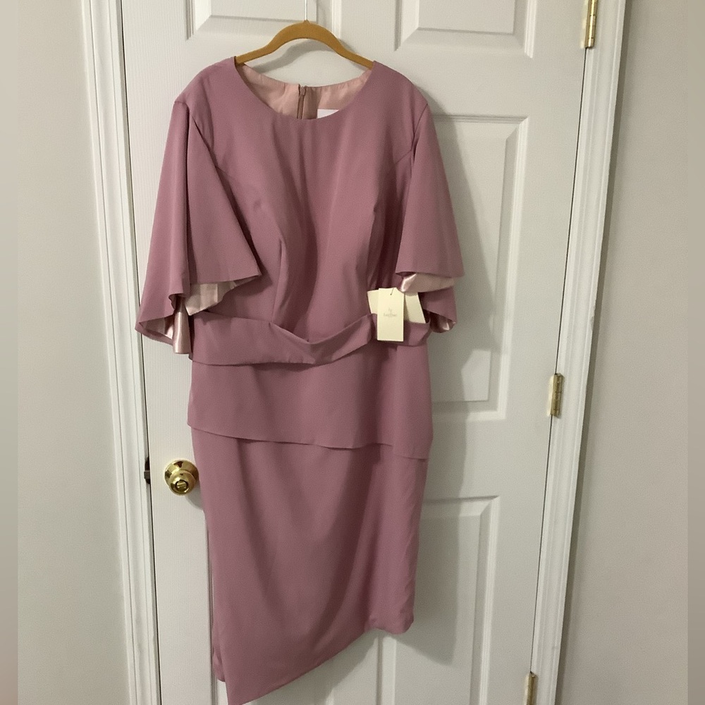 NWT Dusty Rose color Sheath/Column Mother of the Bride, Wedding Guest Elegant